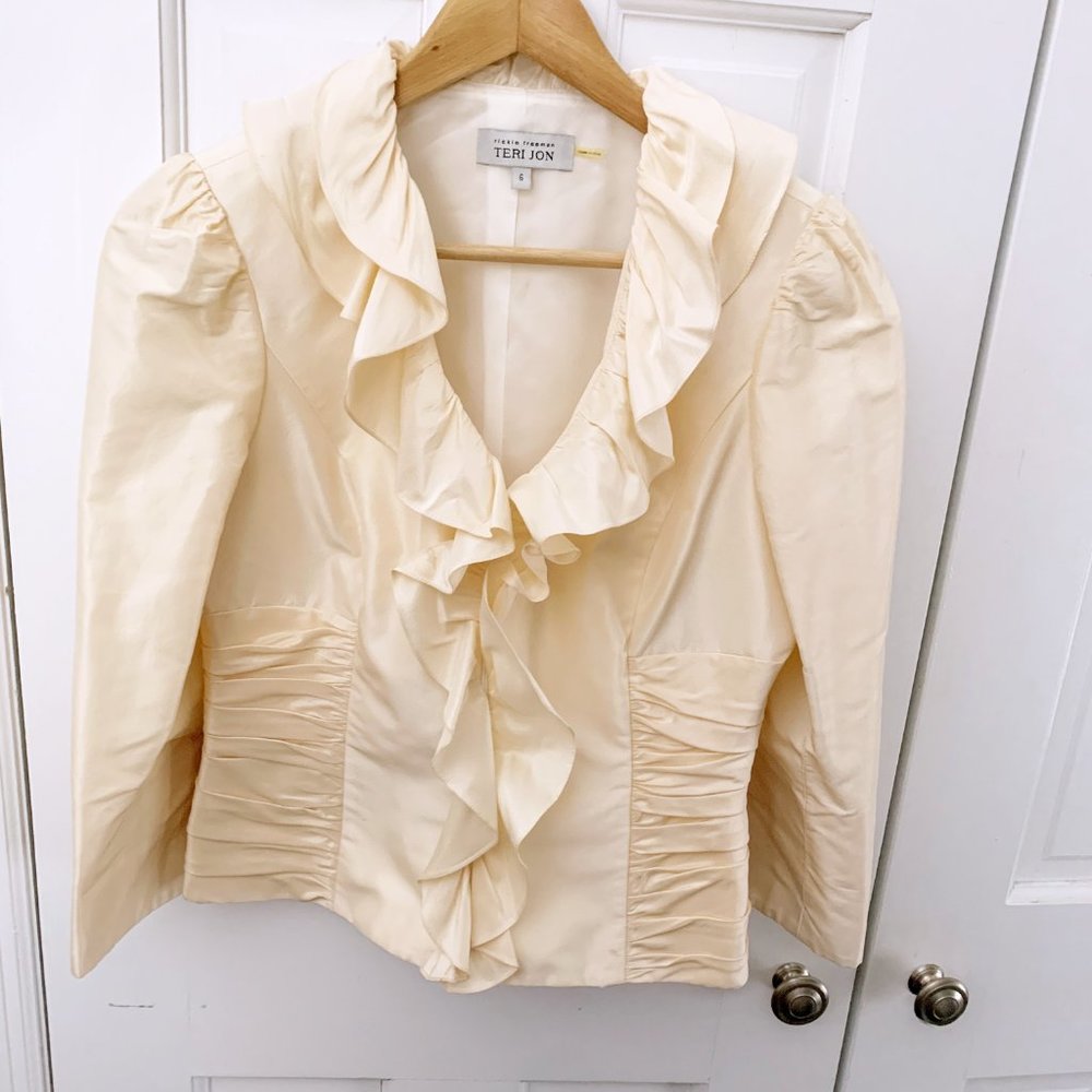 Rickie Freeman for Teri Jon Silk Blouse